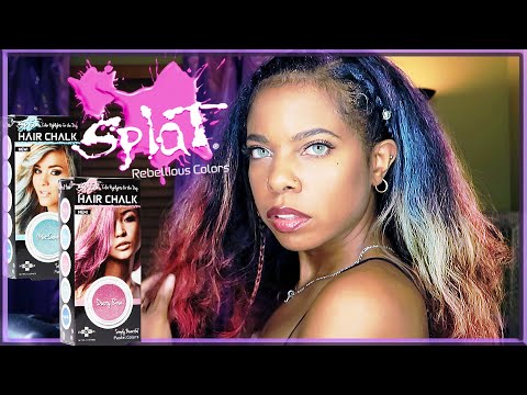 I Tried SPLAT HAIR CHALK on MY NATURAL HAIR!!