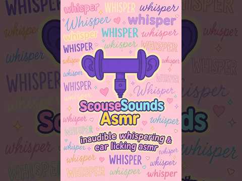 Inaudible whispering asmr w ear licking, for sleep and relaxation!