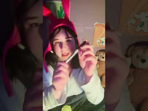 Louise Belcher’s Chaotic Sleepover Makeup  #asmr #BobsBurgers #louisebelcher