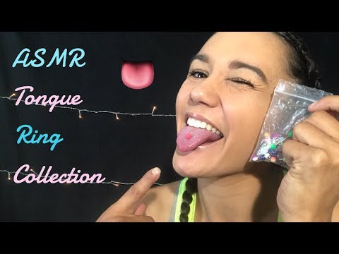 ASMR New Mic & Rambling +Tongue Ring Sounds