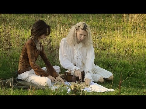 Medieval Soap Cutting ASMR (nature ambience, slow living) 