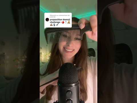 Un petit coup de peigne ? 🪮✨ #asmr #emojichallenge #asmrvideo #asmrsounds #triggers