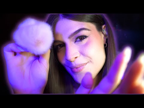 CLOSE UP ASMR Fast & Slow Tapping, Brushing, Scratching Sul Tuo Viso