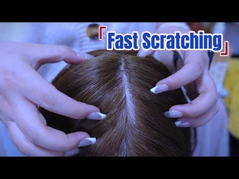 Long Nails Scalp Scratching ASMR and Gentle Hair Care No Talking