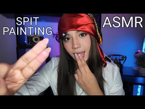 ASMR ESPAÑOL / SPIT PAINTING INTENSO PARA HOMBRES + BABITA INTENSA y HÚMEDA PARA TI