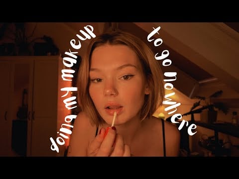ASMR doing my makeup and whispering to you :)