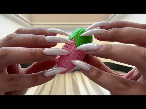 ASMR tapping & scratching random items fast not aggressive (no talking) build-up tingly