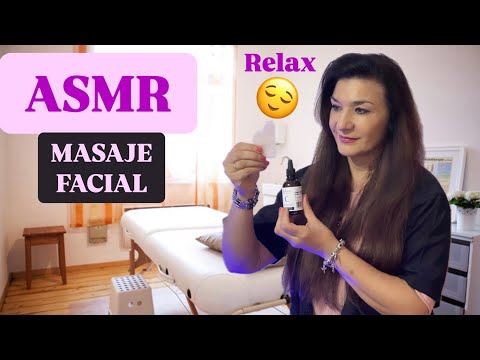 ASMR Spa masaje facial con guantes🧤 MUY relajante, para dormir 🎧🔊😴