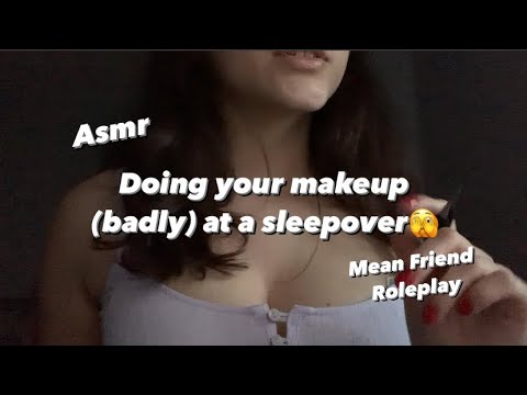 Asmr • Mean Bestie Gives you a Makeover• Sleepover Roleplay