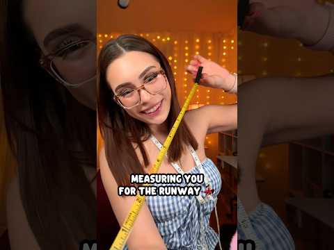 ASMR Measuring You for the Runway 💃🏻 #asmr #shorts