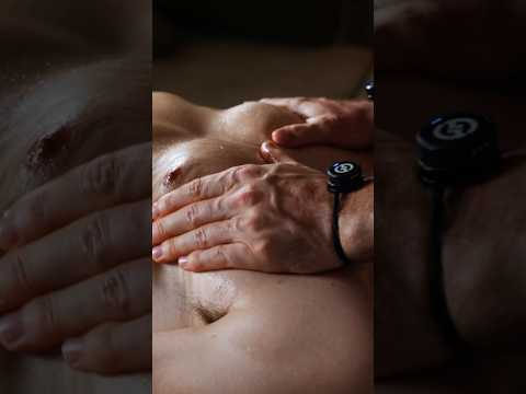 Tingly ASMR sounds from this oily chest massage