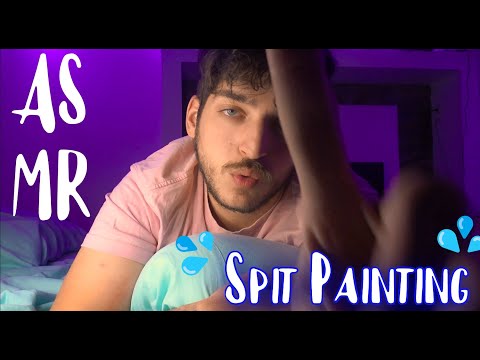 ASMR SPIT PAINTING en la CAMA Para DESCANSAR PROFUNDAMENTE l SeluAsmr!!!💦💦💦