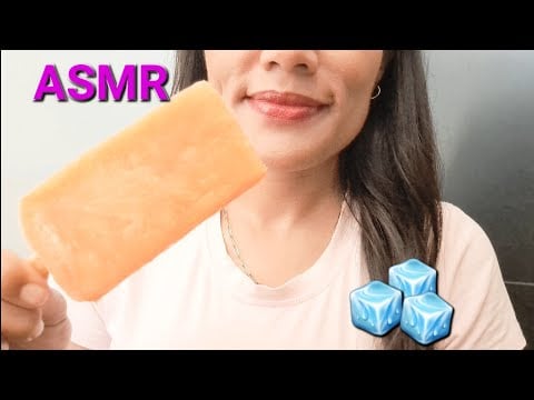 ASMR| Paleta de hielo 🍭🧊|sonidos relajantes| #asmr #asmrsounds