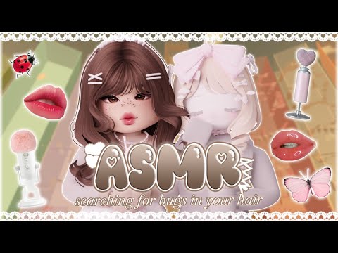 ˗ˏˋ꒰ roblox asmr 🌸 ꒱ ˎˊ-  PLUCKING BUGS FROM YOUR HAIR!!