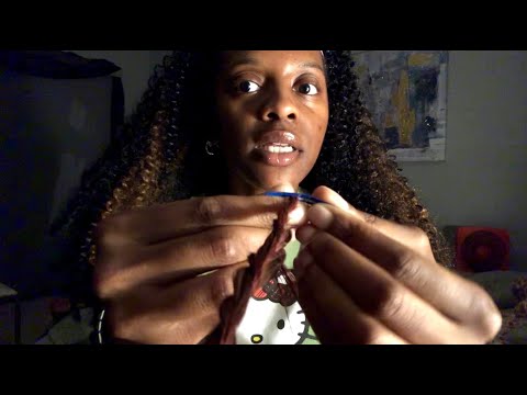 ASMR 👻 Spooky Storytime + Twisting and Clipping Your Hair Roleplay