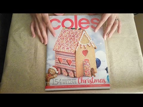 ASMR Food Magazine Flipping (Christmas, December) ☀365 Days of ASMR☀