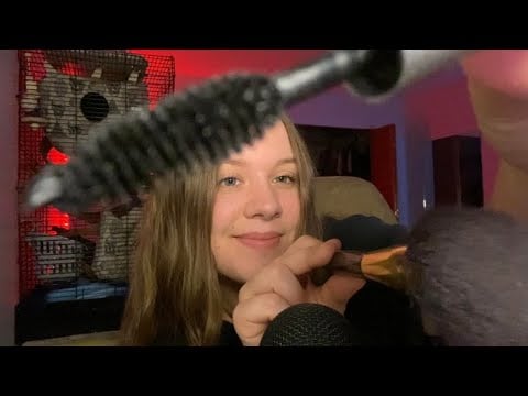 ASMR Doing Your Makeup in 3 Minutes (Fast) (Mouth Sounds)