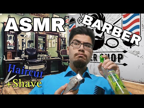 ASMR Barbershop Haircut + Shave ✂️😴💈
