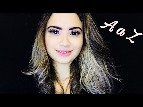 ASMR: REPETINDO PALAVRAS POSITIVAS DE A a Z -WHISPER,MOUNTH SOUNDS,PINCEL NA TELA. (6 especial10k)