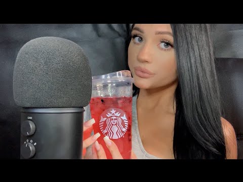 ASMR| READING THE STARBUCKS MENU (WHISPER RAMBLE)