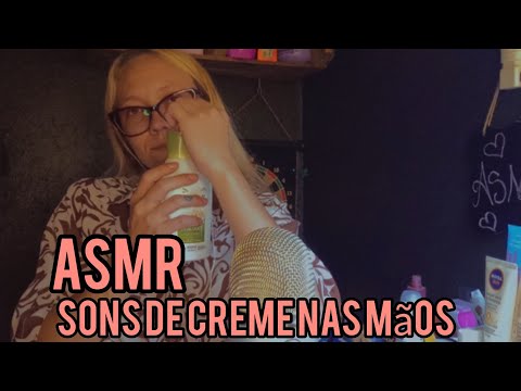 ASMR sons de creme nas mãos + sons de boca 💤❤️