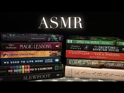 ASMR Fall Book Haul | Relaxing Book Tapping, Scratching, Tracing, Paper Sounds, Soft Whispering