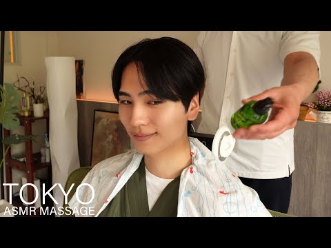 ASMR No Talking | 優しいヘッドマッサージ - 3dio使って