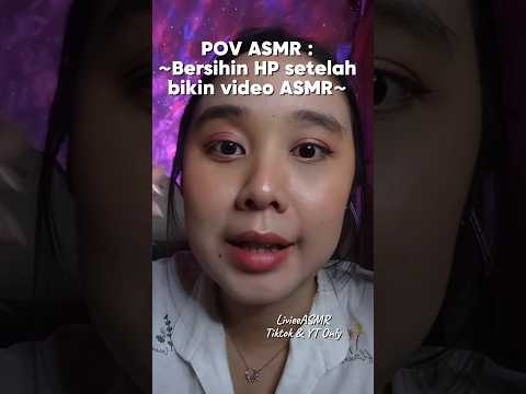 POV ASMR: Cleaning My Phone after making ASMR video for you 💖💗 #asmr #cleaning #handphone #relaxing