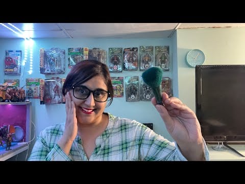 ASMR Childhood Friend does your makeup Makeup Roleplay Gum Chewing
