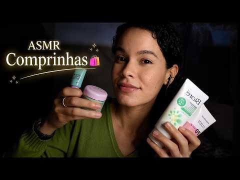 ASMR Mostrando Minhas Comprinhas 🛍️ | Tapping, Mouth Sounds & Soft Whisper 💕