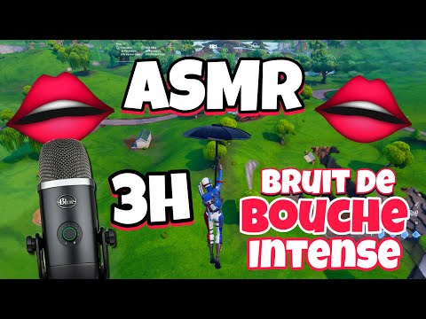 ASMR Français • 3H BRUITS de BOUCHES INTENSES et PUISSANTS 😴(avec le blue yeti X)