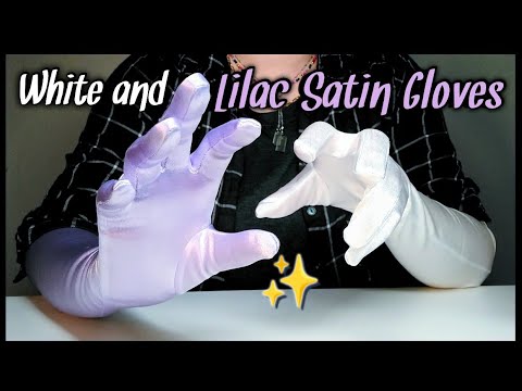 Fast and Slow Finger Movements ASMR ❤️ Ocean Waves and Rain 🌧️ No Talking 🤫 #Satin #Gloves 