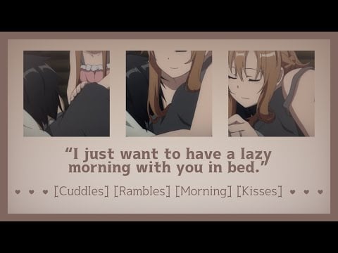 Lazy morning cuddles with your GF [ASMR Girlfriend RP F4A] [Cuddles] [Rambles] [Morning] [Kisses]