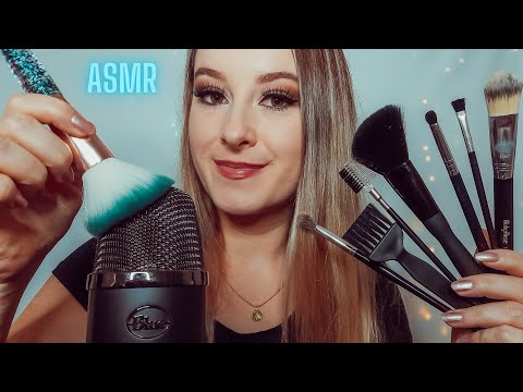 ASMR BINAURAL com MUITOS PINCÉIS NO MICROFONE BLUE YETI | Sons delicados para dormir rápido