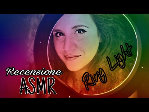 ASMR ita • RECENSIONE RILASSANTE 😴•Ring Light BlitzWolf • 🌈 😍