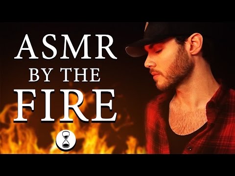 ASMR TINGLES BY THE FIRE ✰ Whispering ✰ Tapping ✰ Scratching ✰ Fire Sounds ✰ Wood Sounds