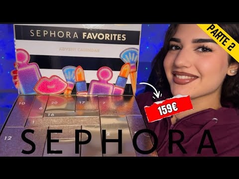 ASMR ABRIENDO CALENDARIO DE ADVIENTO DE SEPHORA 😍💄 parte 2 