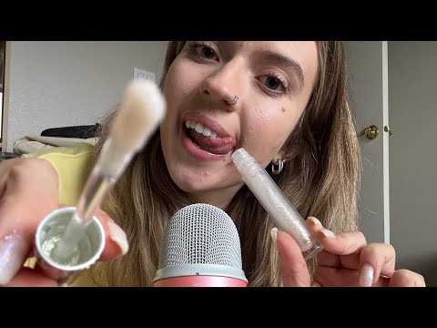 ASMR| Spit Painting on You with Different Objects & Tapping on New Items