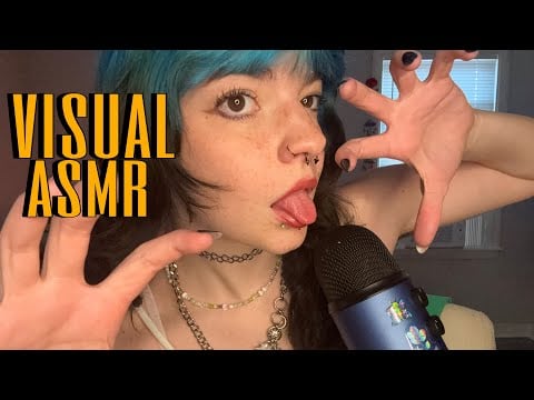 ASMR Rare Hand Movements & Mouth Sounds Slow to Fast w Hand Sounds + Scratching 
