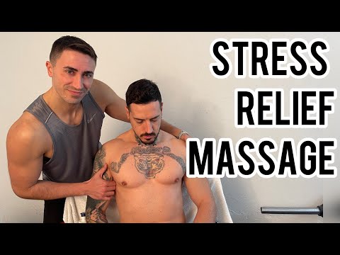 ASMR Massage No Talking - Seated CHEST Massage