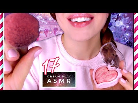 17🎅🏻 ★ASMR [german]★ PINK Christmas Makeup & Styling by BEST FRIEND | Dream Play ASMR