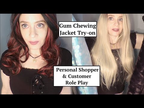 ASMR Gum Chewing Personal Shopper/ Jacket Try On. Featuring My "Twin"