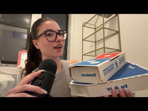 ASMR MUCKBANG (up close mouth sounds & whispers)