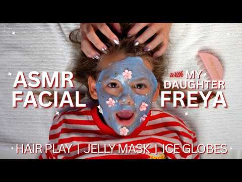 My Daughter’s FIRST ASMR Facial! (She’s so cute) 🥺