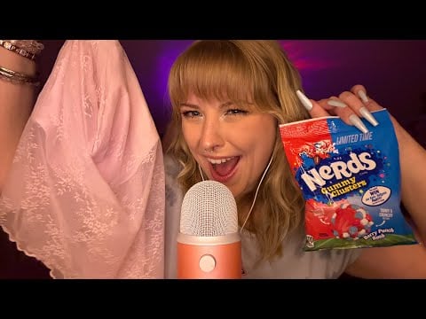 ASMR Thrift and Target Haul with Rambles and Assorted Triggers! Fabric Sounds and Mouth Sounds 🩷✨👗