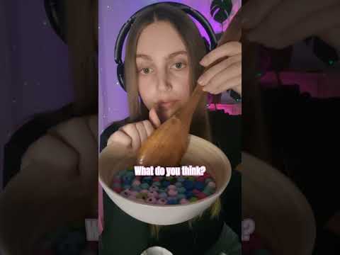 ASMR Wood Bead Soup 🥄🥣 #asmr #relax #tingles #visualtingle