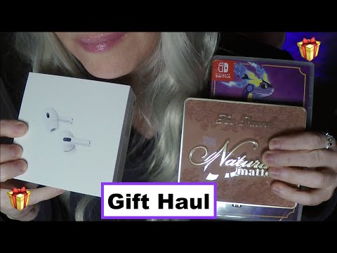 ASMR Gum Chewing Gift Haul | Whispered Ramble