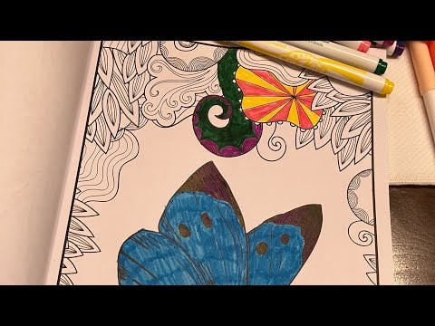 ~ASMR~ Color With Me (Whisper Rambles, Wedding Chit-Chat, Marker Sounds)