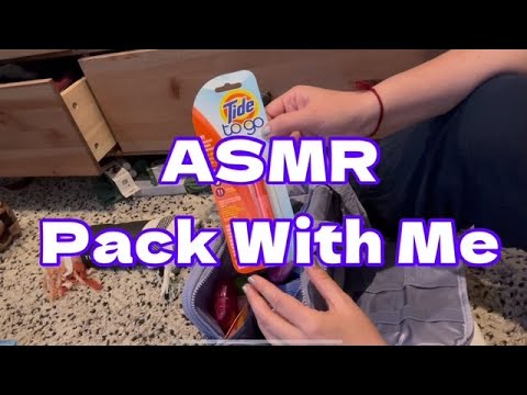 ASMR Pack My Travel Bag With Me