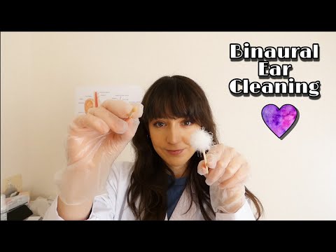 ⭐ASMR Binaural Ear Cleaning, Doctor Roleplay 👂